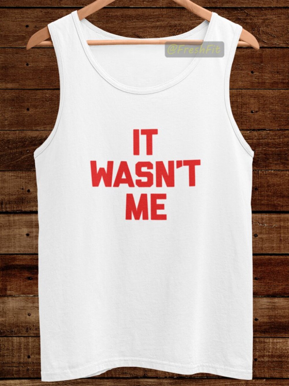 🆕It Wasn't Me White Tank Top